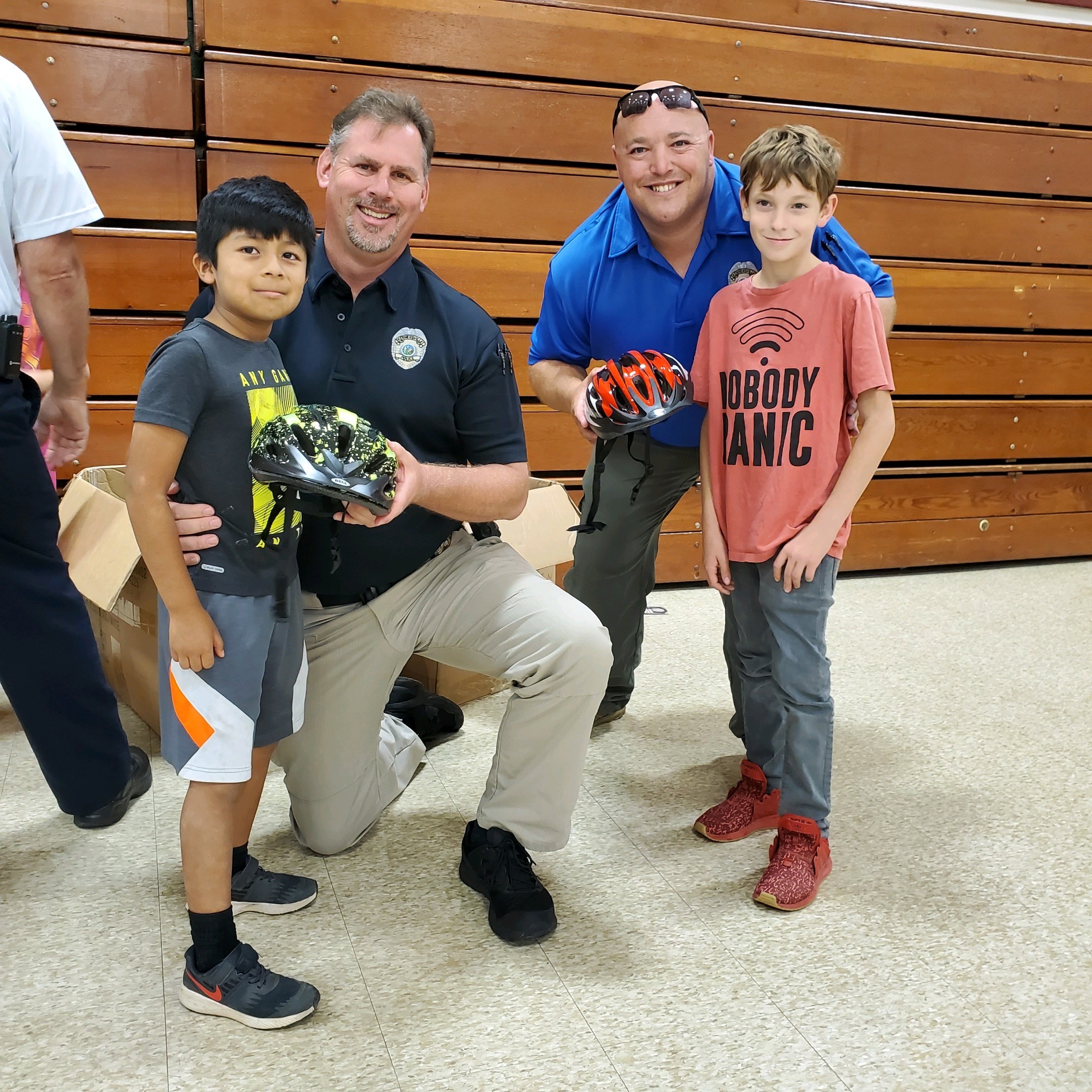 Kernersville police officers participating in civic activities