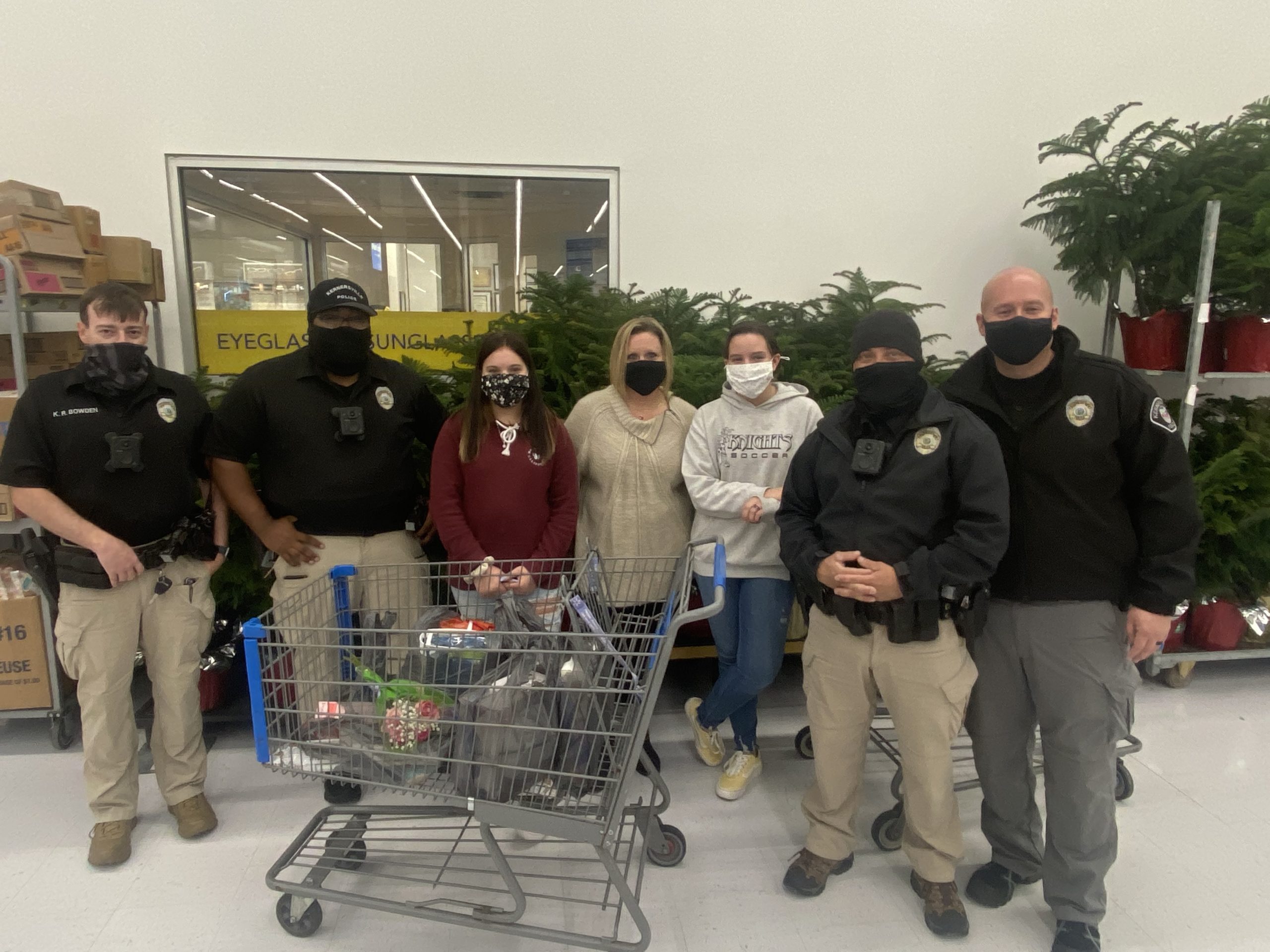 Kernersville police officers participating in civic activities
